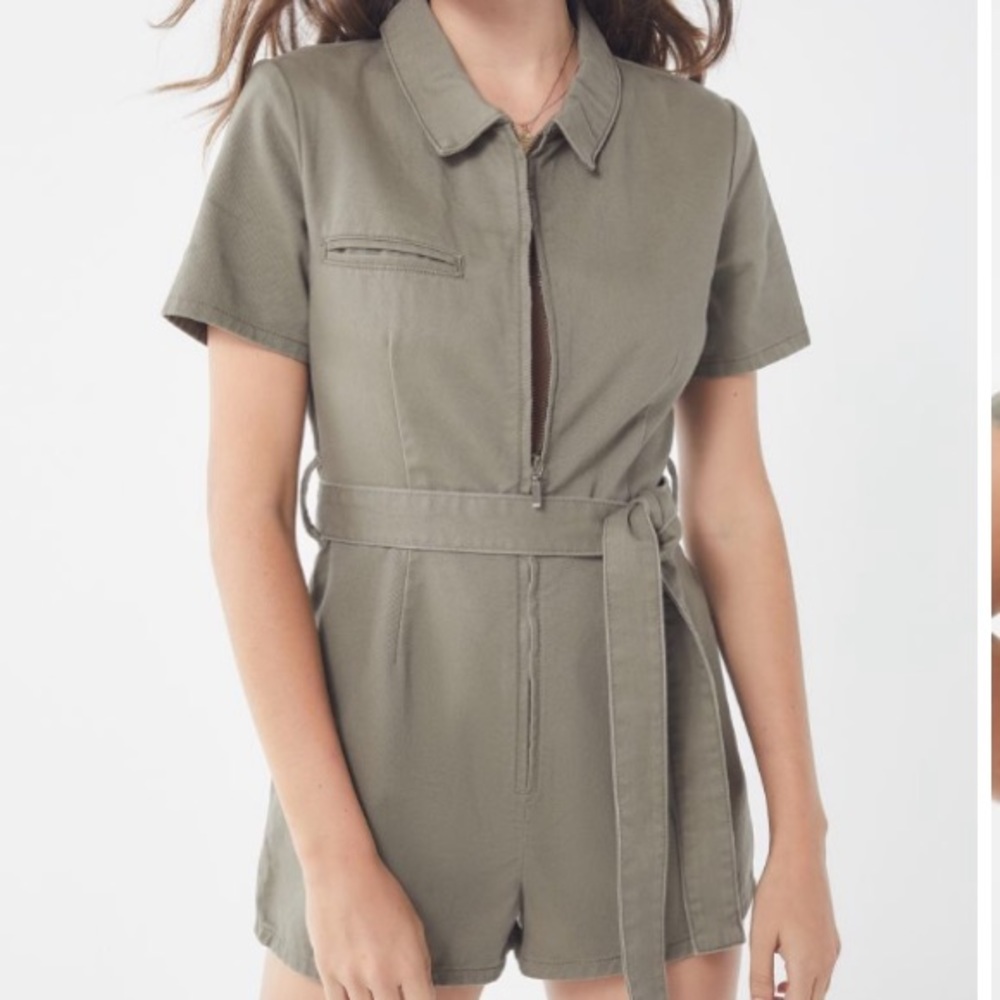 Urban Outfitters Moss Green Romper